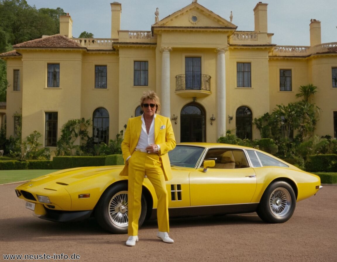 Luxusautosammlung und teure Hobbys   - Rod Stewart Vermögen » Ein Leben für den Luxus