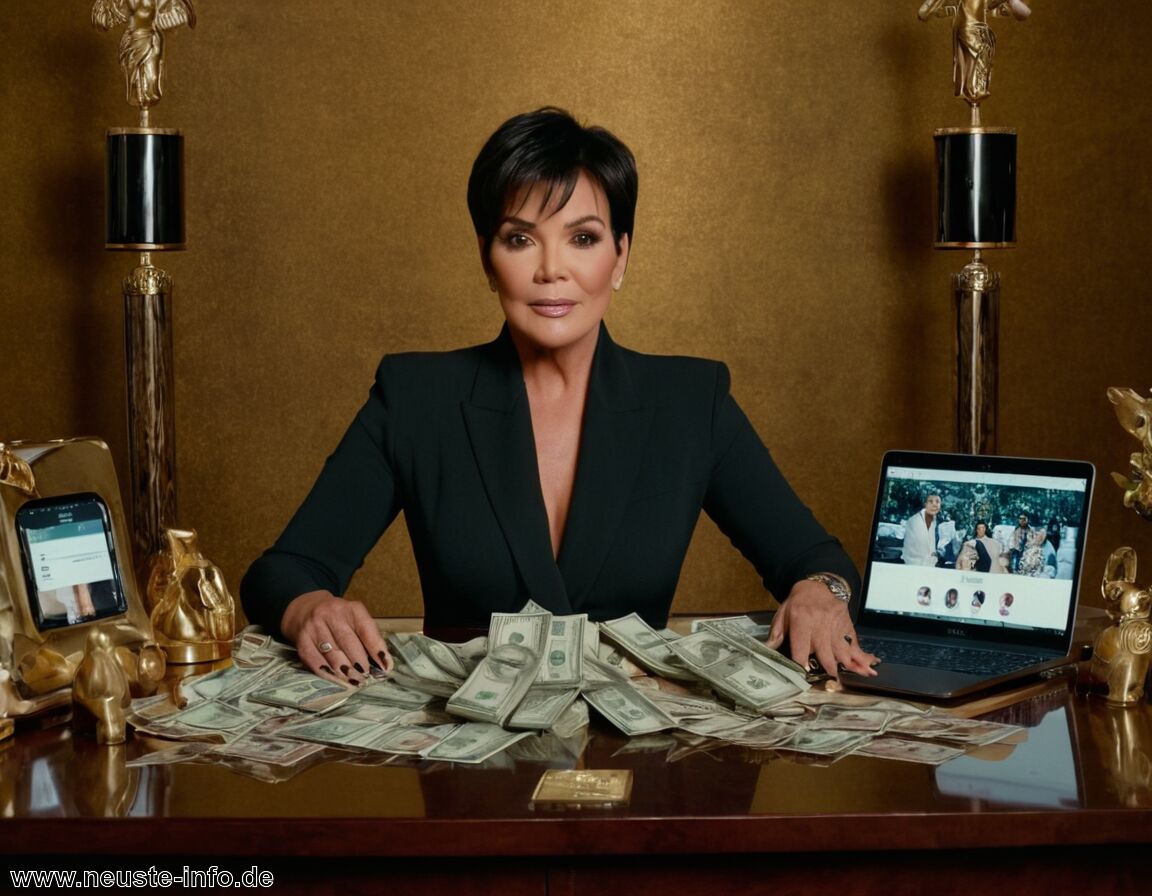 Social-Media-Präsenz als Einnahmequelle   - Kris Jenner Vermögen » Ihr Imperium auf dem Prüfstand